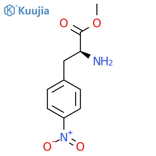methyl (2S)-2-amino-3-(4-nitrophenyl)propanoate structure