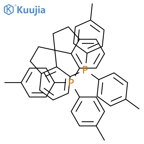 Phosphine,1,1'-[(1S)-2,2',3,3'-tetrahydro-1,1'-spirobi[1H-indene]-7,7'-diyl]bis[1,1-bis(4-methylphenyl)- structure