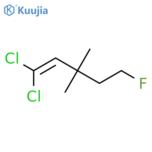 1-Pentene, 1,1-dichloro-5-fluoro-3,3-dimethyl- structure