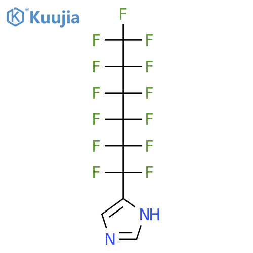 1H-Imidazole, 4-(tridecafluorohexyl)- structure