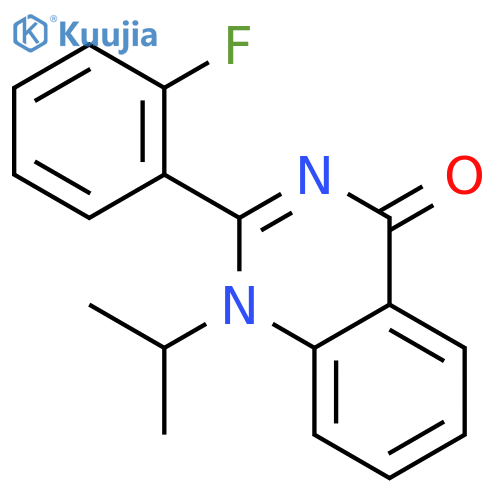2-(2-fluorophenyl)-1-(propan-2-yl)quinazolin-4(1H)-one structure
