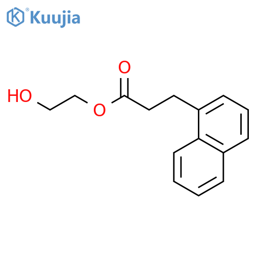 1-NAPHTHALENEPROPANOIC ACID, 2-HYDROXYETHYL ESTER structure