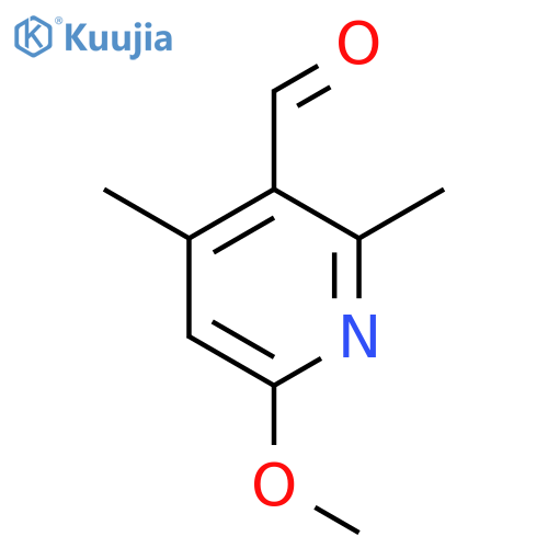 6-methoxy-2,4-dimethylpyridine-3-carbaldehyde structure