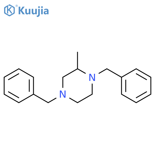 Piperazine, 2-methyl-1,4-bis(phenylmethyl)- structure