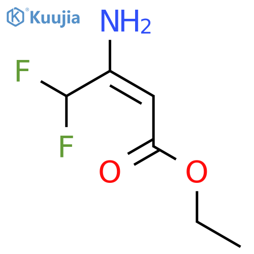 ethyl 3-amino-4,4-difluorobut-2-enoate structure