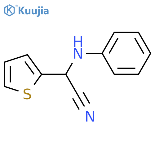 2-Thiopheneacetonitrile,a-(phenylamino)- structure