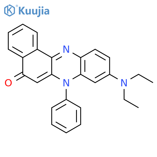 9-(diethylamino)-7-phenylbenzo[a]phenazin-5(7H)-one structure
