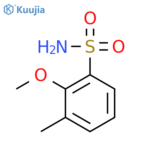 2-methoxy-3-methylbenzene-1-sulfonamide structure