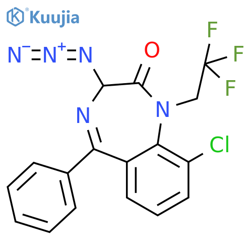 2H-1,4-Benzodiazepin-2-one, 3-azido-9-chloro-1,3-dihydro-5-phenyl-1-(2,2,2-trifluoroethyl)- structure