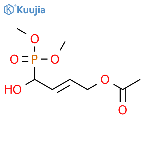 Phosphonic acid, [4-(acetyloxy)-1-hydroxy-2-butenyl]-, dimethyl ester structure