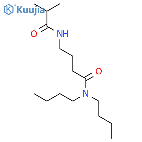 N,N-dibutyl-4-(2-methylpropanoylamino)butanamide structure