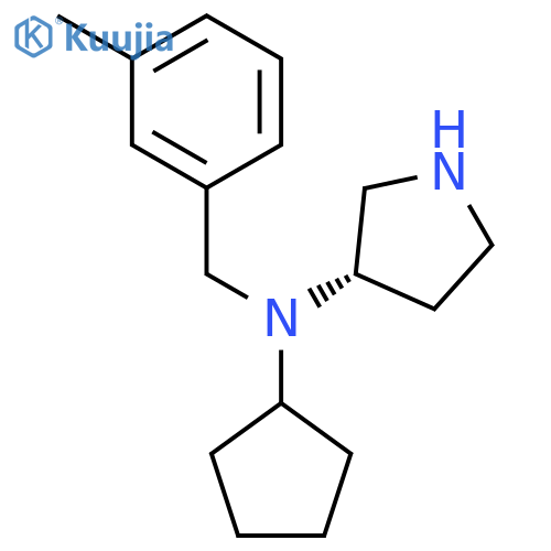 3-Pyrrolidinamine, N-cyclopentyl-N-[(3-methylphenyl)methyl]-, (3S)- structure