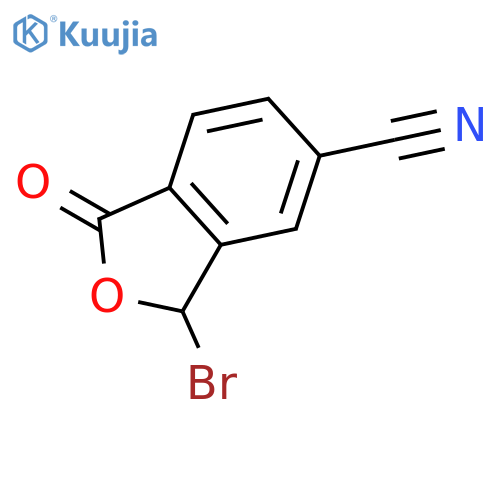 5-Isobenzofurancarbonitrile, 3-bromo-1,3-dihydro-1-oxo- structure