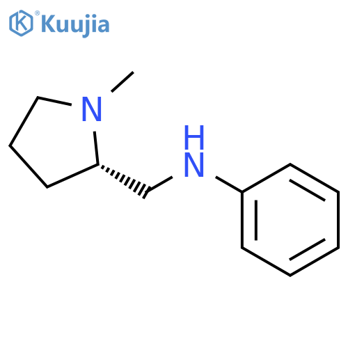 2-Pyrrolidinemethanamine, 1-methyl-N-phenyl-, (S)- structure