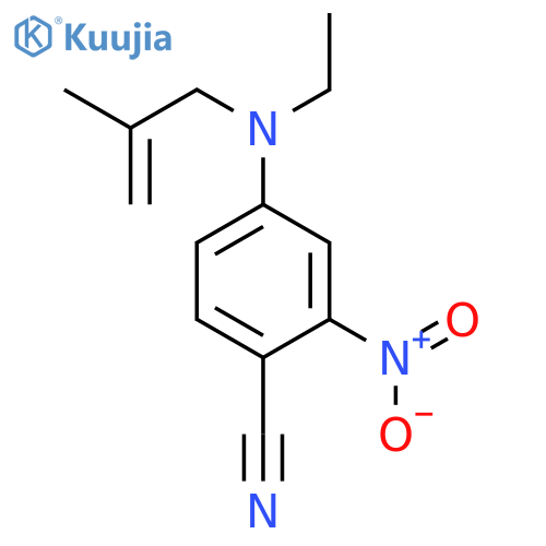 Benzonitrile, 4-[ethyl(2-methyl-2-propenyl)amino]-2-nitro- structure