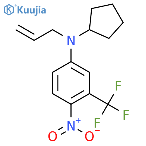Benzenamine, N-cyclopentyl-4-nitro-N-2-propenyl-3-(trifluoromethyl)- structure