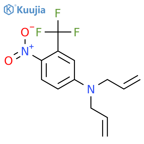 Benzenamine, 4-nitro-N,N-di-2-propenyl-3-(trifluoromethyl)- structure