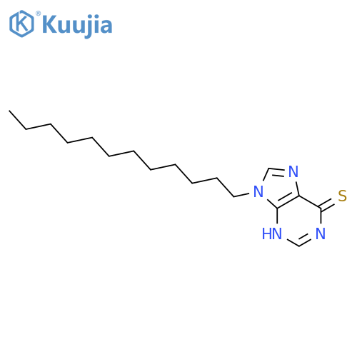 9-dodecyl-3H-purine-6-thione structure