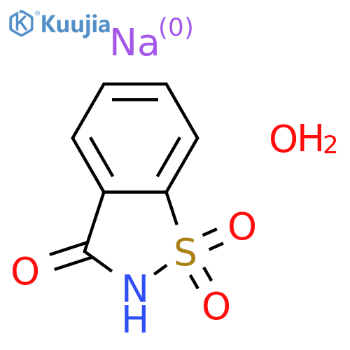 Saccharin sodium hydrate structure