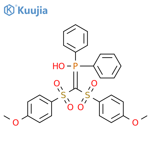 bis(4-methoxybenzenesulfonyl)methylidenediphenylphosphinous acid structure