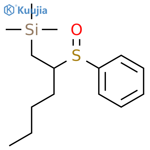 SILANE, TRIMETHYL[2-(PHENYLSULFINYL)HEXYL]- structure