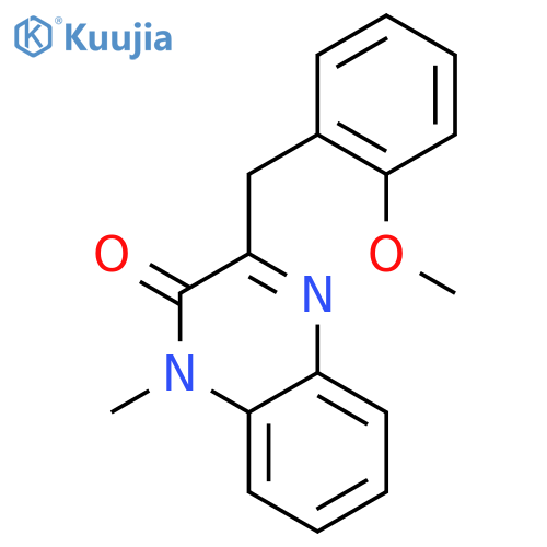 2(1H)-Quinoxalinone, 3-[(2-methoxyphenyl)methyl]-1-methyl- structure