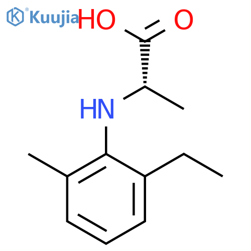 (S)-(-)-N-(2-Ethyl-6-methyl-phenyl)-alanin structure