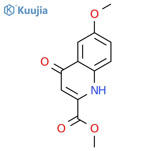 Methyl 6-methoxy-4-oxo-1,4-dihydroquinoline-2-carboxylate structure