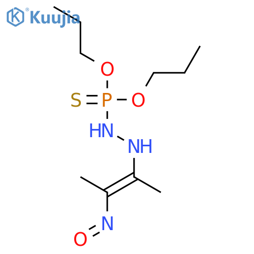 phosphorohydrazidothioic acid, N'-[(1E)-1-methyl-2-nitroso-1-propenyl]-, O,O-dipropyl ester structure