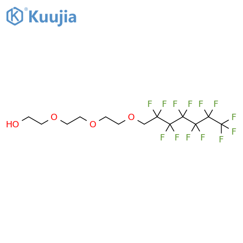 Ethanol,2-[2-[2-[(2,2,3,3,4,4,5,5,6,6,7,7,7-tridecafluoroheptyl)oxy]ethoxy]ethoxy]- structure