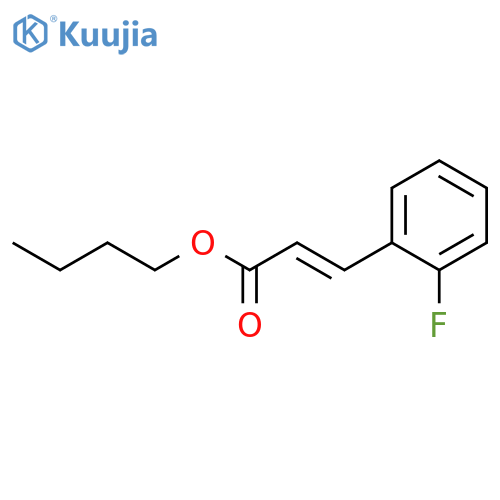 2-Propenoic acid, 3-(2-fluorophenyl)-, butyl ester structure