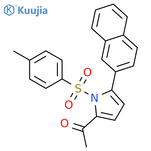 1H-Pyrrole, 2-acetyl-1-[(4-methylphenyl)sulfonyl]-5-(2-naphthalenyl)- structure