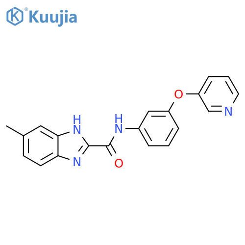 1H-Benzimidazole-2-carboxamide,5-methyl-N-[3-(3-pyridinyloxy)phenyl]- structure