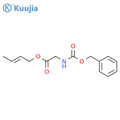 Glycine, N-[(phenylmethoxy)carbonyl]-, (2E)-2-butenyl ester structure