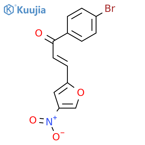 2-Propen-1-one, 1-(4-bromophenyl)-3-(4-nitro-2-furanyl)- structure