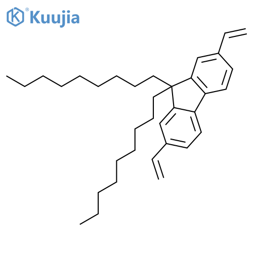 9H-Fluorene, 2,7-diethenyl-9,9-dinonyl- structure