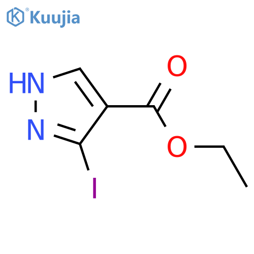 Ethyl 3-iodo-1H-pyrazole-4-carboxylate structure