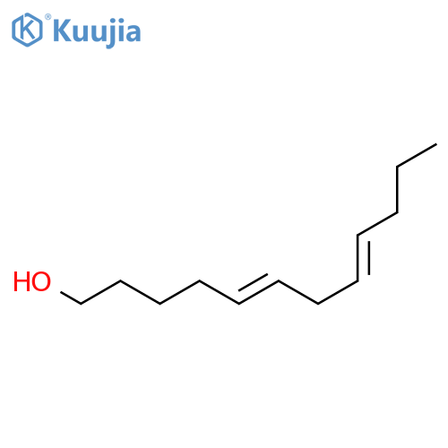 5,8-Dodecadien-1-ol, (E,E)- structure