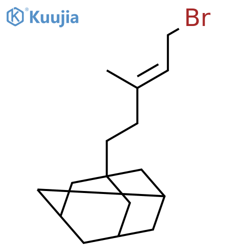 Tricyclo[3.3.1.13,7]decane, 1-(5-bromo-3-methyl-3-pentenyl)- structure