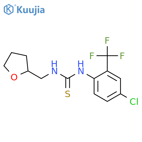 <br>1-(4-Chloro-2-trifluoromethyl-phenyl)-3-(tetrahydro-furan-2-ylmethyl)-thiou rea structure