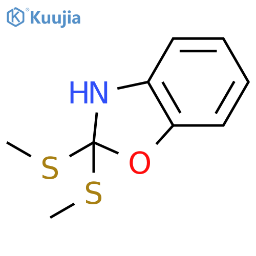 Benzoxazole, 2,3-dihydro-2,2-bis(methylthio)- structure
