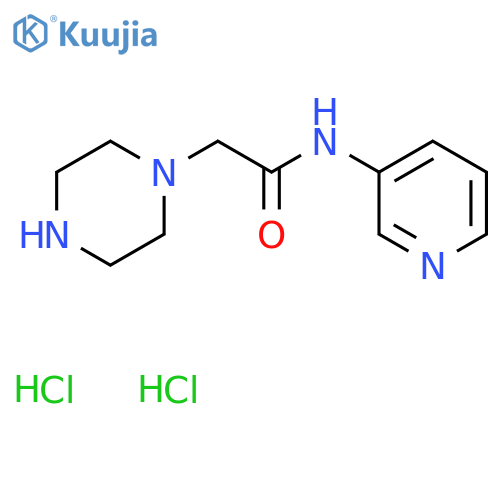 1-Piperazineacetamide,N-3-pyridinyl-, hydrochloride (1:2) structure
