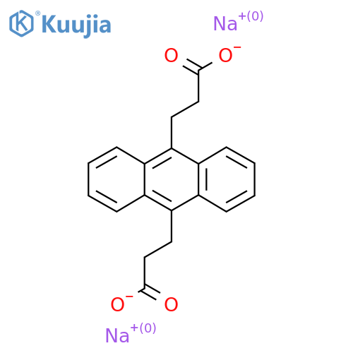 Anthracene 9,10-dipropionate Disodium Salt structure
