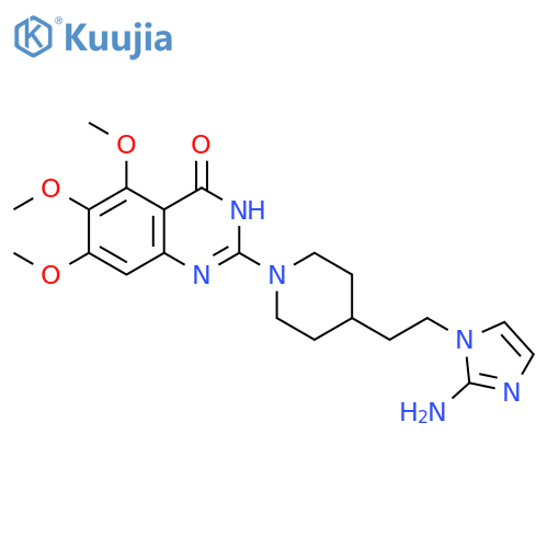 4(1H)-Quinazolinone,2-[4-[2-(2-amino-1H-imidazol-1-yl)ethyl]-1-piperidinyl]-5,6,7-trimethoxy- structure