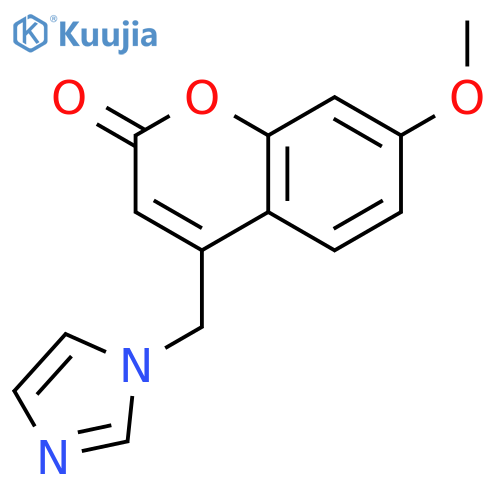 4-(1H-imidazol-1-yl)methyl-7-methoxy-2H-chromen-2-one structure