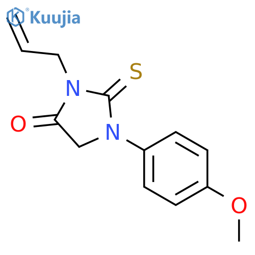 1-(4-methoxyphenyl)-3-(prop-2-en-1-yl)-2-sulfanylideneimidazolidin-4-one structure
