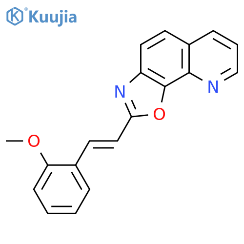Oxazolo[4,5-h]quinoline, 2-[2-(2-methoxyphenyl)ethenyl]- structure