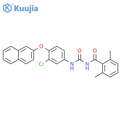 Benzamide,N-[[[3-chloro-4-(2-naphthalenyloxy)phenyl]amino]carbonyl]-2,6-dimethyl- structure