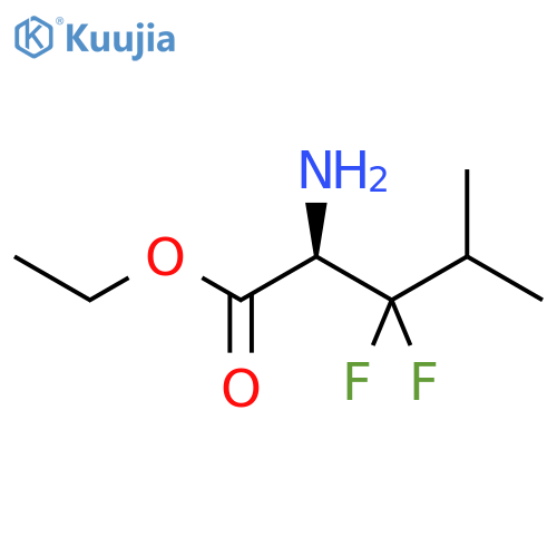 ethyl 2-amino-3,3-difluoro-4-methylpentanoate structure