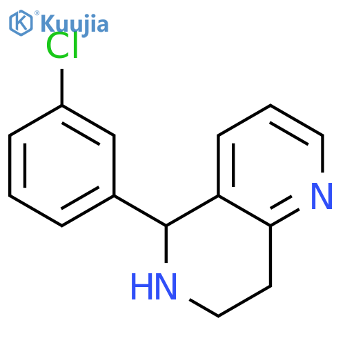 1,6-NAPHTHYRIDINE, 5-(3-CHLOROPHENYL)-5,6,7,8-TETRAHYDRO- structure